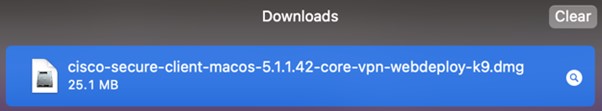 Screen Prompt to install the downloaded file